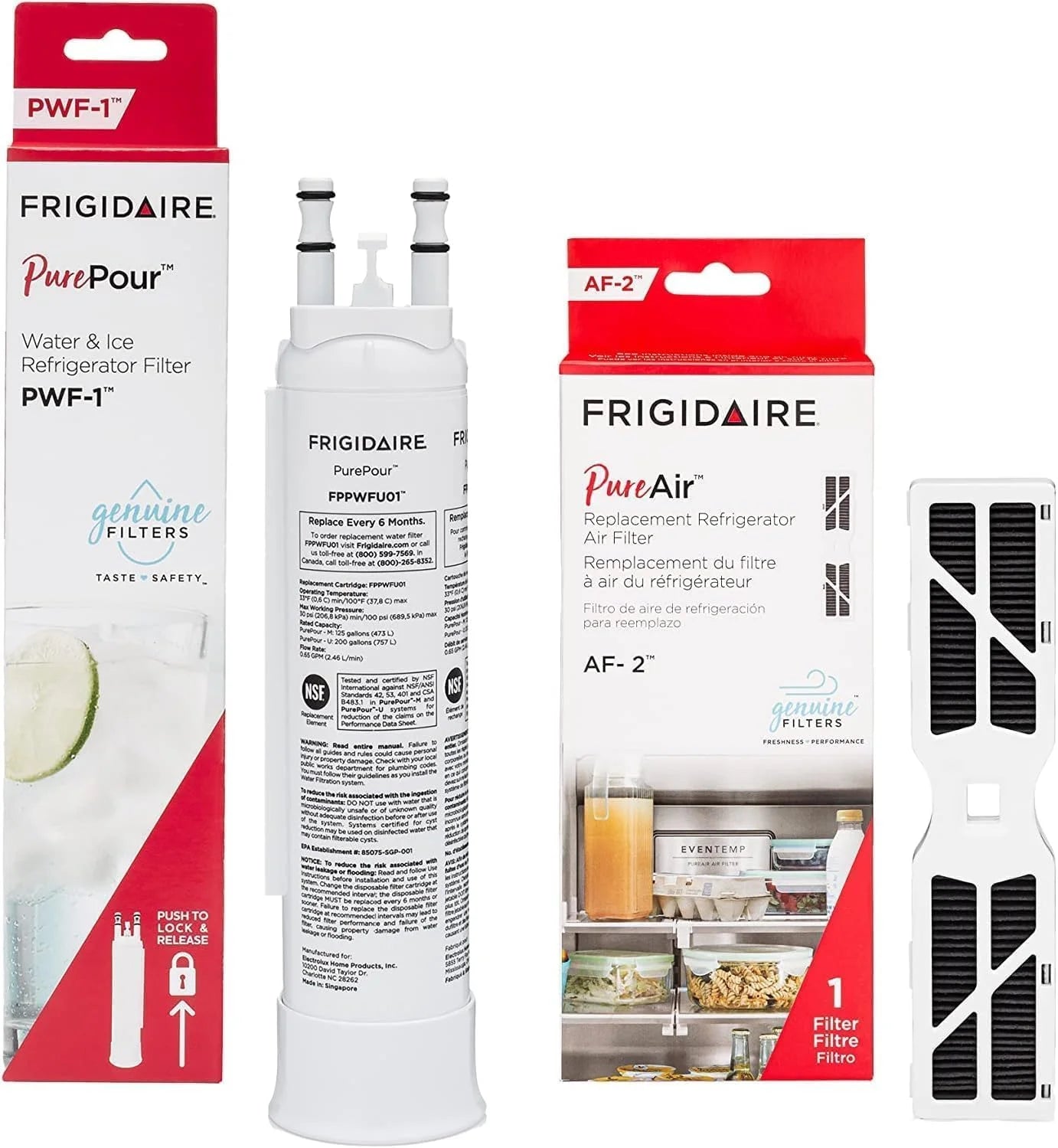 PurePour庐 PWF-1 (FPPWFU01) & PureAir庐 AF-2 (FRGPAAF2) Water & Air Filter Combo Kit " For Home Projects - Image 2