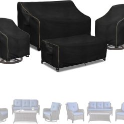 Alternative view of LSongSKY Outdoor Furniture Covers Waterproof,600D Heavy Duty Patio Furniture Covers for 6/7/8 PCS Sets Sectional Sofa Couch Rocking Swivel Chairs