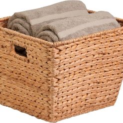 Alternative view of Storage Baskets –Water Hyacinth Woven Basket, Decorative Baskets for Shelves, Basket for Gifts, Closet, Pantry bifanuoyard