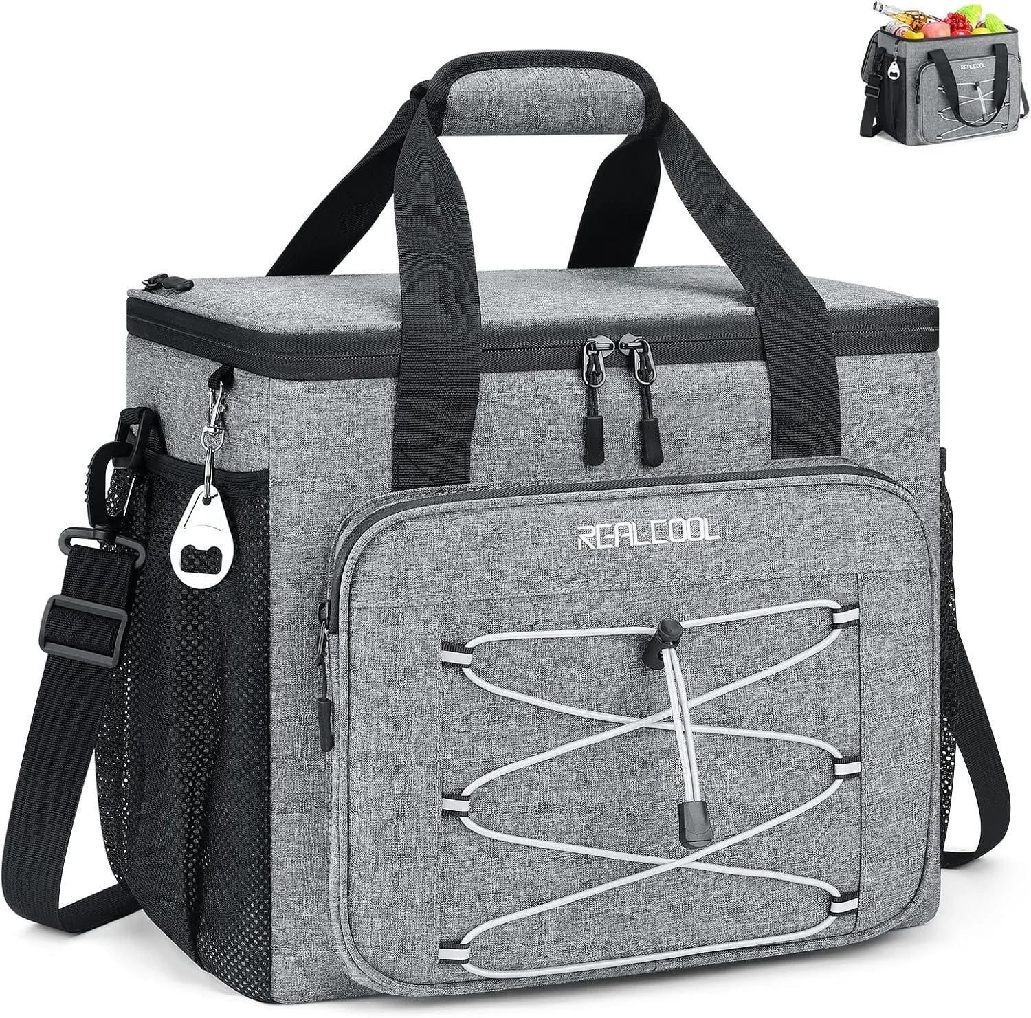 RealCool 35/45 Can Collapsible Soft Cooler Bag, Leakproof Ice Chest - Image 2