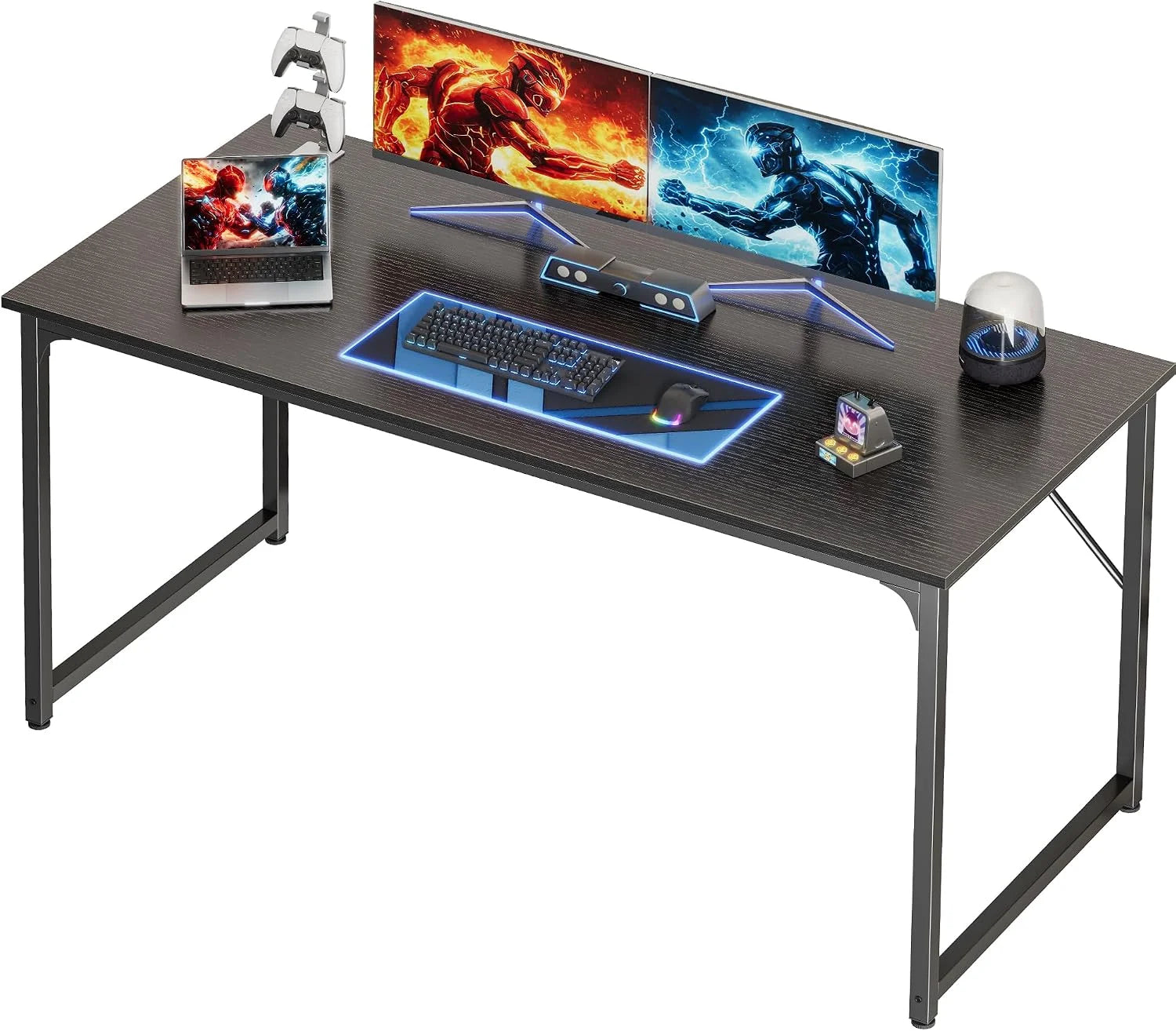 New Arrivals 47 X 24 Inch Computer Desk with Deeper Desktop, Gaming Office Writing Work Desk for Home Office