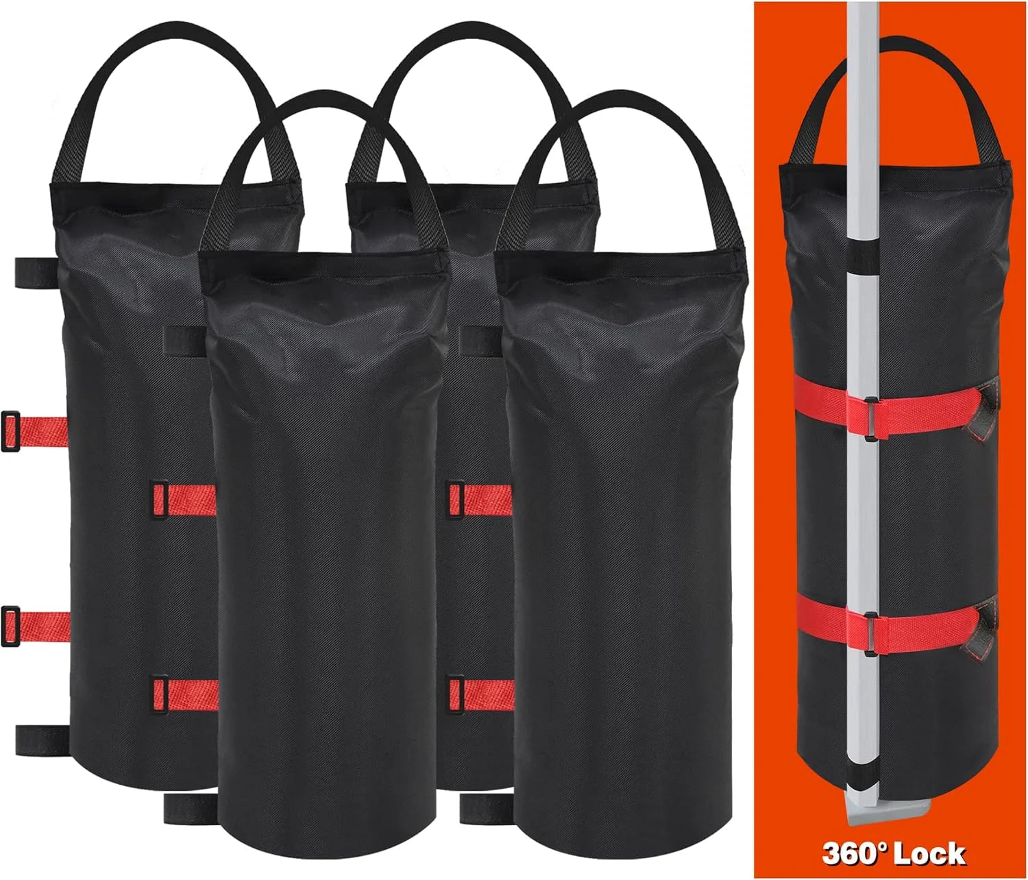 New Arrivals USA 125LBS 4-Pack Universal Canopy Weights, Secure Wind Protection to Prevent Tipping - Image 2