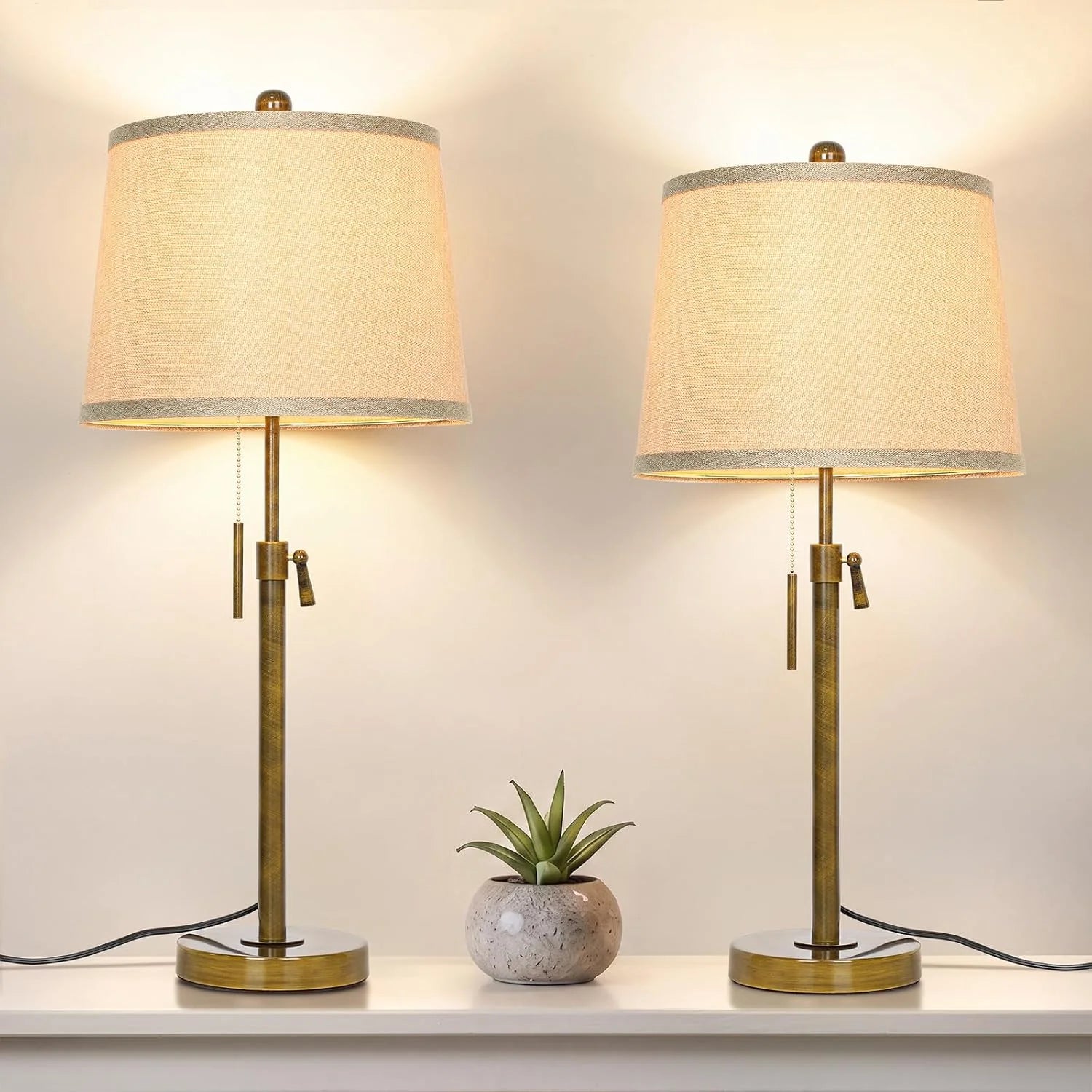 New Arrivals Lamps Set of 2, 3-Color Temperature, Bulb Included - Image 2