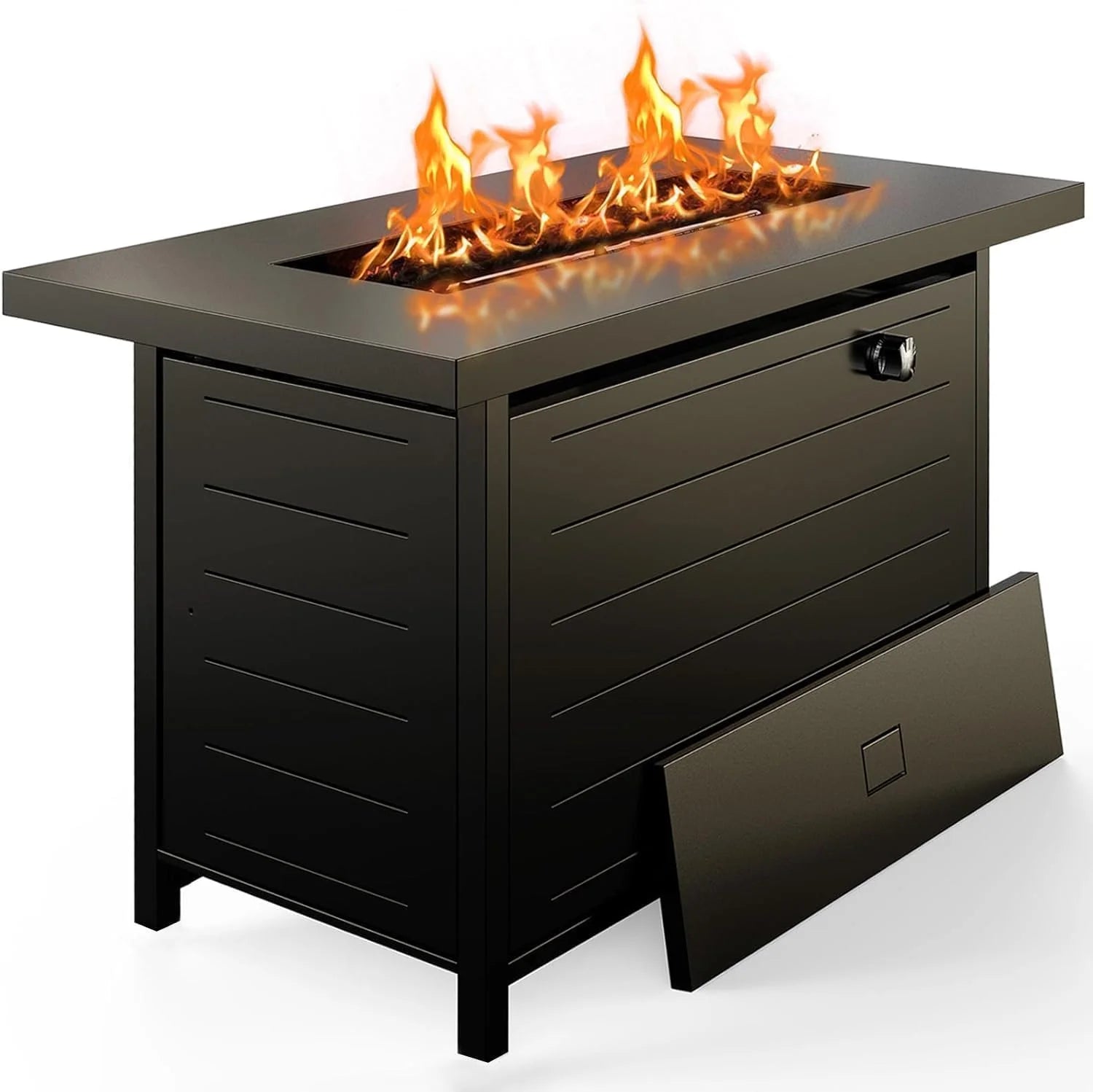 Ciays Large Propane Fire Pit 19 Inch, Gas Fire Pit with Grill Grate, Folding Legs, 58, 000 BTU bifanuoyard - Image 5
