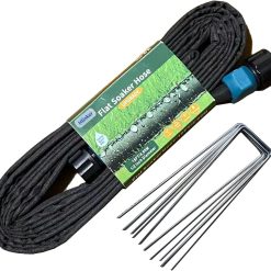 Alternative view of Hlinker 2026 Flat Soaker Hose 200 ft (50ft 4Packs) with Stake for Garden, Linkable Drip Hose Diy Automates Garden bifanuoyard