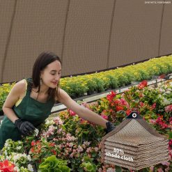 New Arrivals Shade Cloth for Garden,80% Mesh Tarp with Grommets Shade Cloth for Greenhouse,Patio,Vegetables,Plants Cover and Chicken Coops