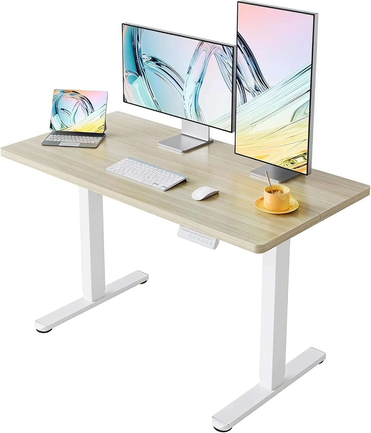 HUANUO 32 Small Electric Standing Desk Adjustable Height, 4 Memory Height Settings bifanuoyard - Image 41