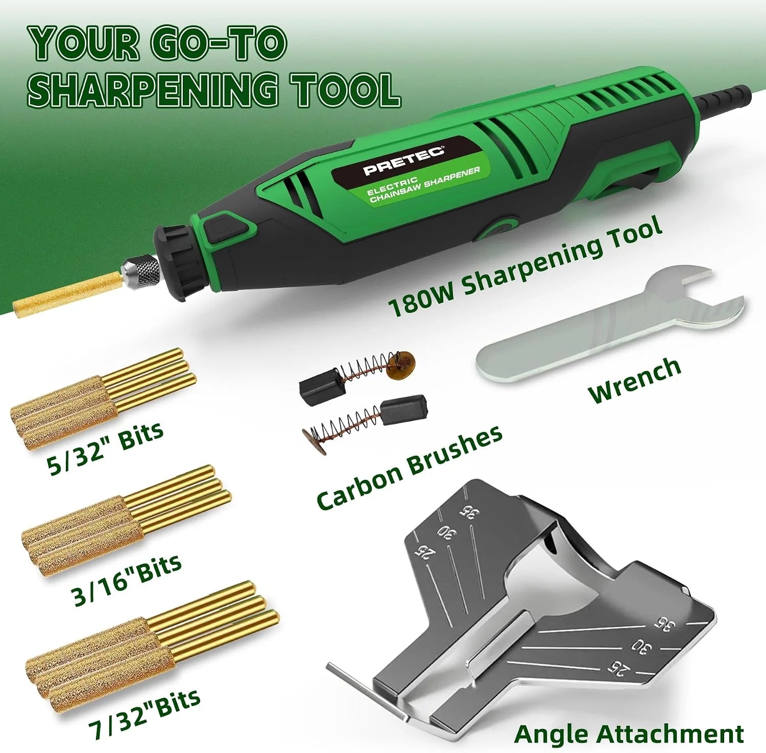 New Arrivals Electric Chainsaw Sharpener Kit " Chain Saw Sharpener Tool, Rotary Tool Kit - Image 3