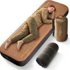 Lost Horizon Air & Foam Camping Mattress, Self-Inflating Sleeping Pad, 4.5 Thick, with Pump Sack, R13 Insulation bifanuoyard