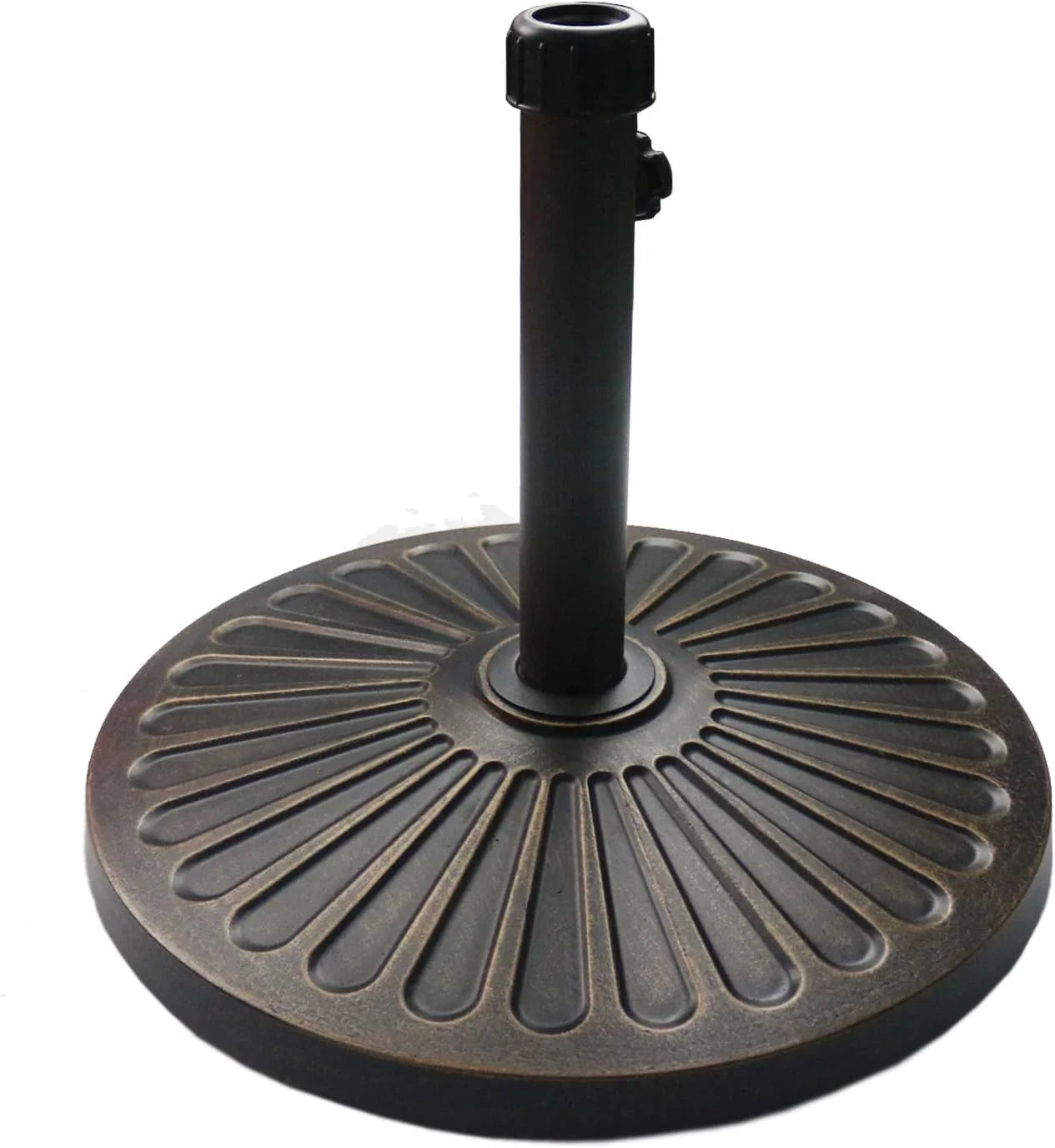 New Arrivals 18 30.2-lb Heavy Duty Round Patio Umbrella Base Antiqued Bronze - Image 2