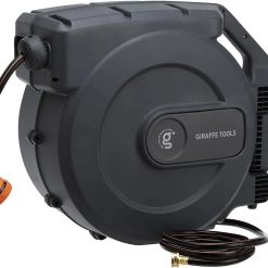 Alternative view of New Arrivals Retractable Garden Hose Reel 1/2 Inch x 130 ft, Super Heavy Duty, Wall Mounted and 180 Deg Swivel Bracket