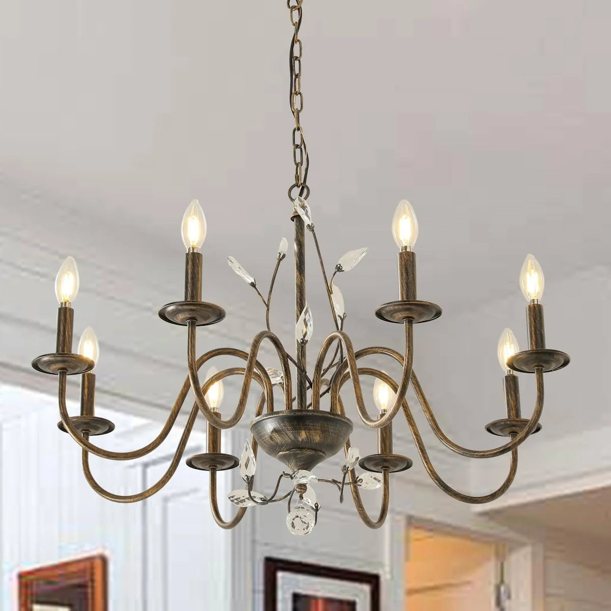 New Arrivals Farmhouse Chandelier, Modern Hanging Pendant Lighting - Image 4