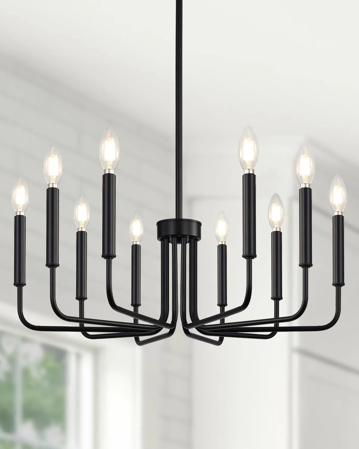 Yunnix 6 Light Champagne Bronze Chandelier, Farmhouse Chandelier for Dining Room Light Fixture Hanging bifanuoyard - Image 16