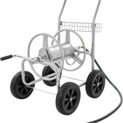 Alternative view of New Arrivals Hose Reel Cart, Hold Up to 250 ft of 5/8鈥欌€?Hose, Garden Water Hose Carts Mobile Tools with 4 Wheels