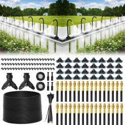 Alternative view of New Arrivals Drip Irrigation System, 200FT 1/4 Garden Watering System with 32pcs 360° Bendable Copper Nozzles