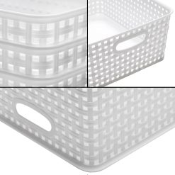 Alternative view of New Arrivals Storage Baskets, 11.4X8.9X4.7, Pack of 4 (White)