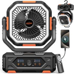 OGERY Portable Fan Rechargeable, 30000mAh Camping Fan for Tent, RV & Outdoor with Up to 322H Runtime bifanuoyard