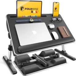 New Arrivals 2-in-1 Lap & Bed Desk with Soft Cushions, Adjustable Height & Angle