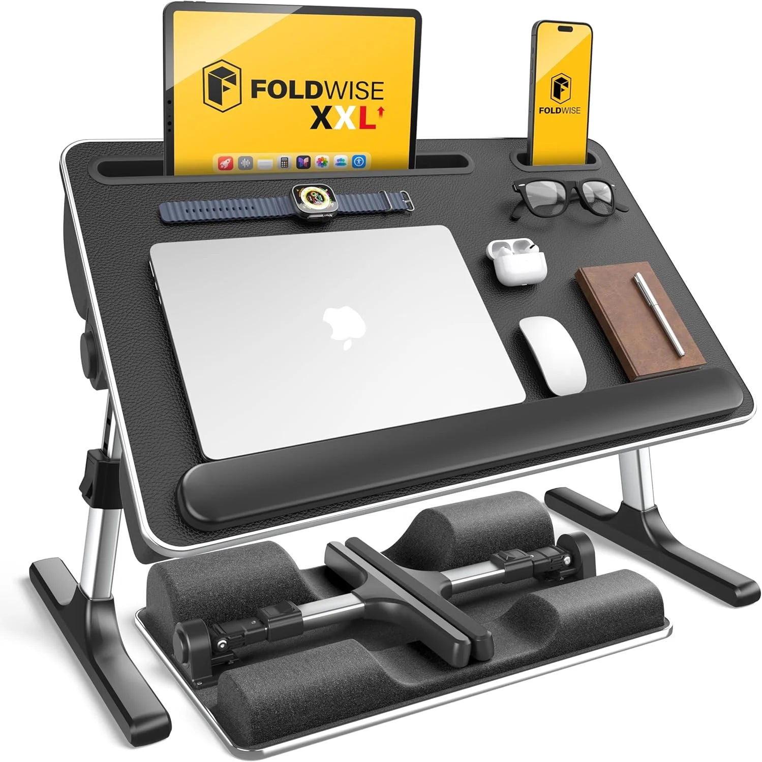 New Arrivals 2-in-1 Lap & Bed Desk with Soft Cushions, Adjustable Height & Angle