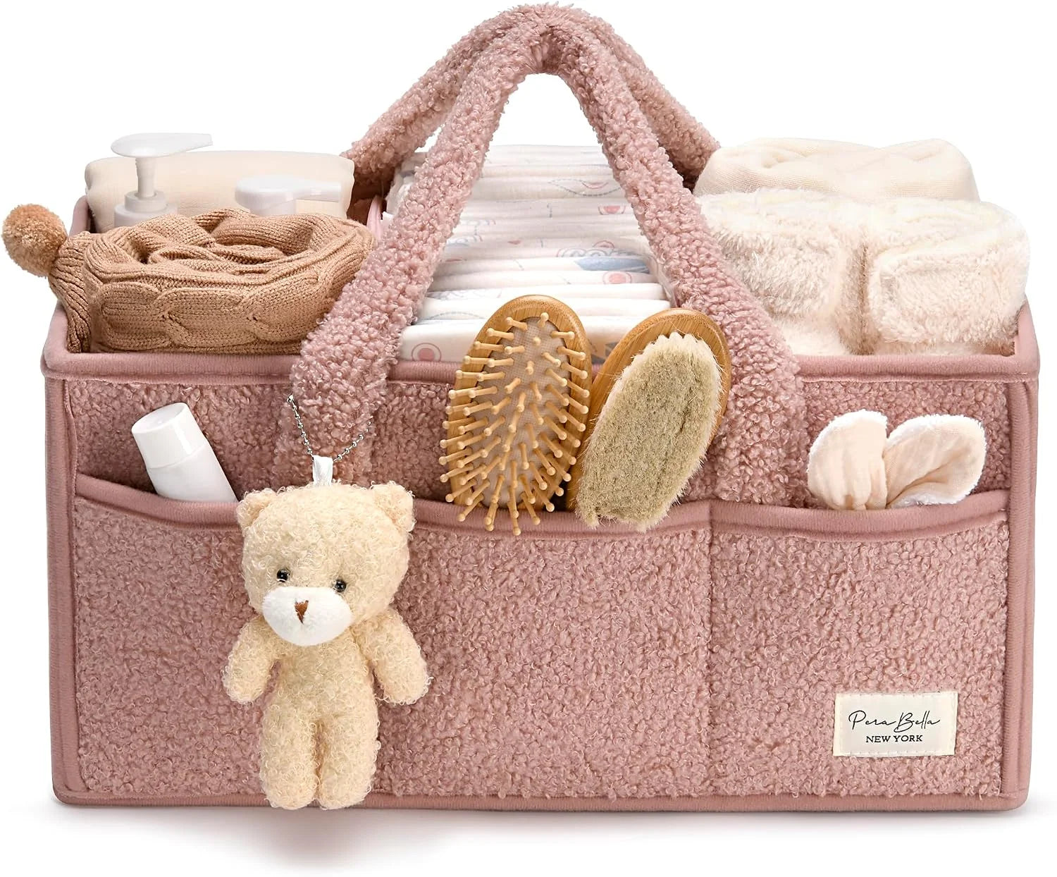 New Arrivals Diaper Caddy Organizer for Changing Table, Storage Basket for Wipes, Gift for Baby Shower, Car - Image 2
