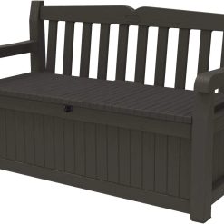 Solana 70 Gal Outdoor Storage Bench for Patio and Pool Accessories