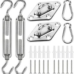 Alternative view of 44 Pcs Shade Sail Hardware Kit 6 Inch Outdoor Sun Sail Accessories