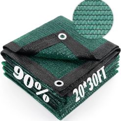Alternative view of New Arrivals Area Sun Shade Cloth with Grommets for Garden, 55% 6.5x10ft, Black