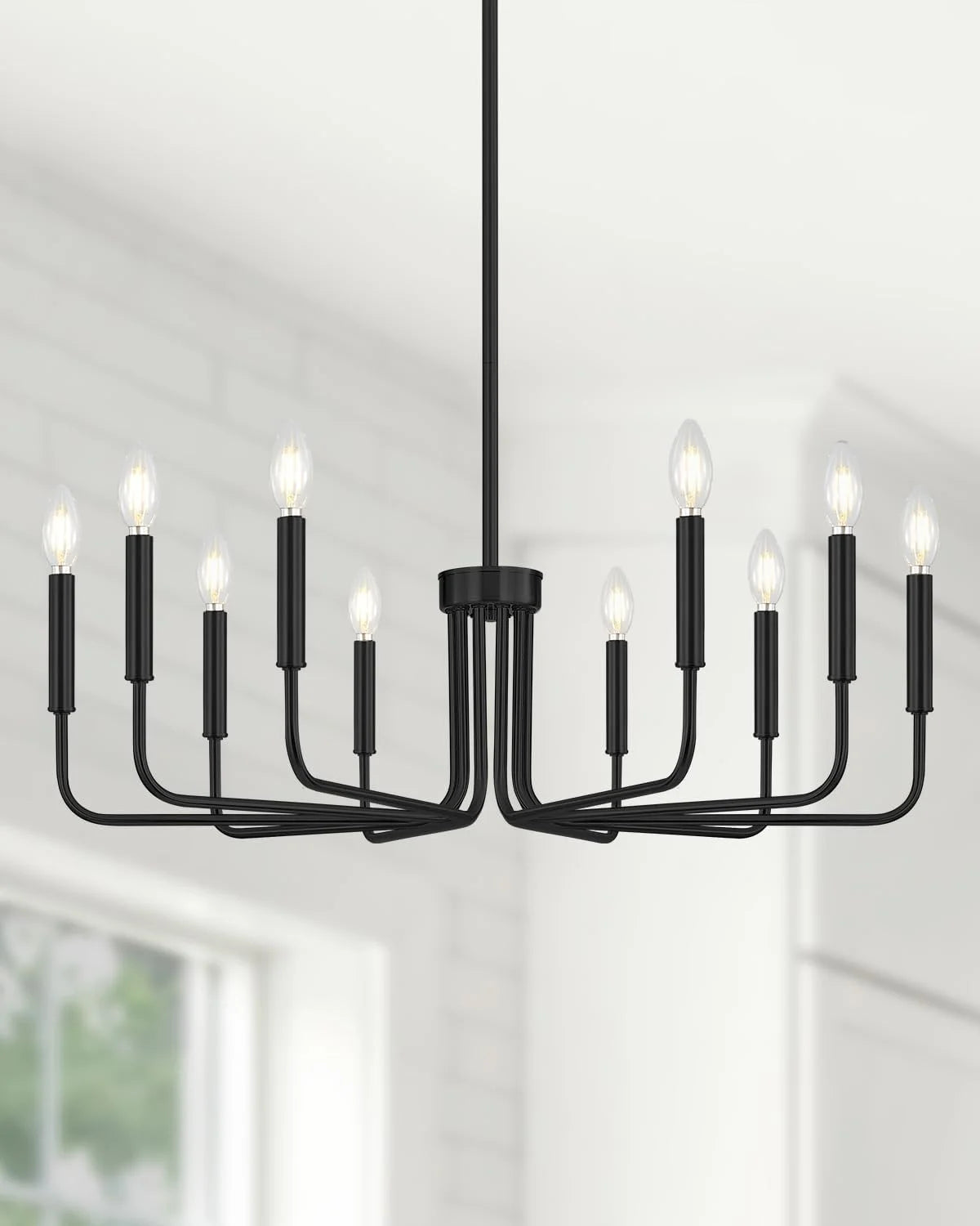 Yunnix 6 Light Champagne Bronze Chandelier, Farmhouse Chandelier for Dining Room Light Fixture Hanging bifanuoyard - Image 14