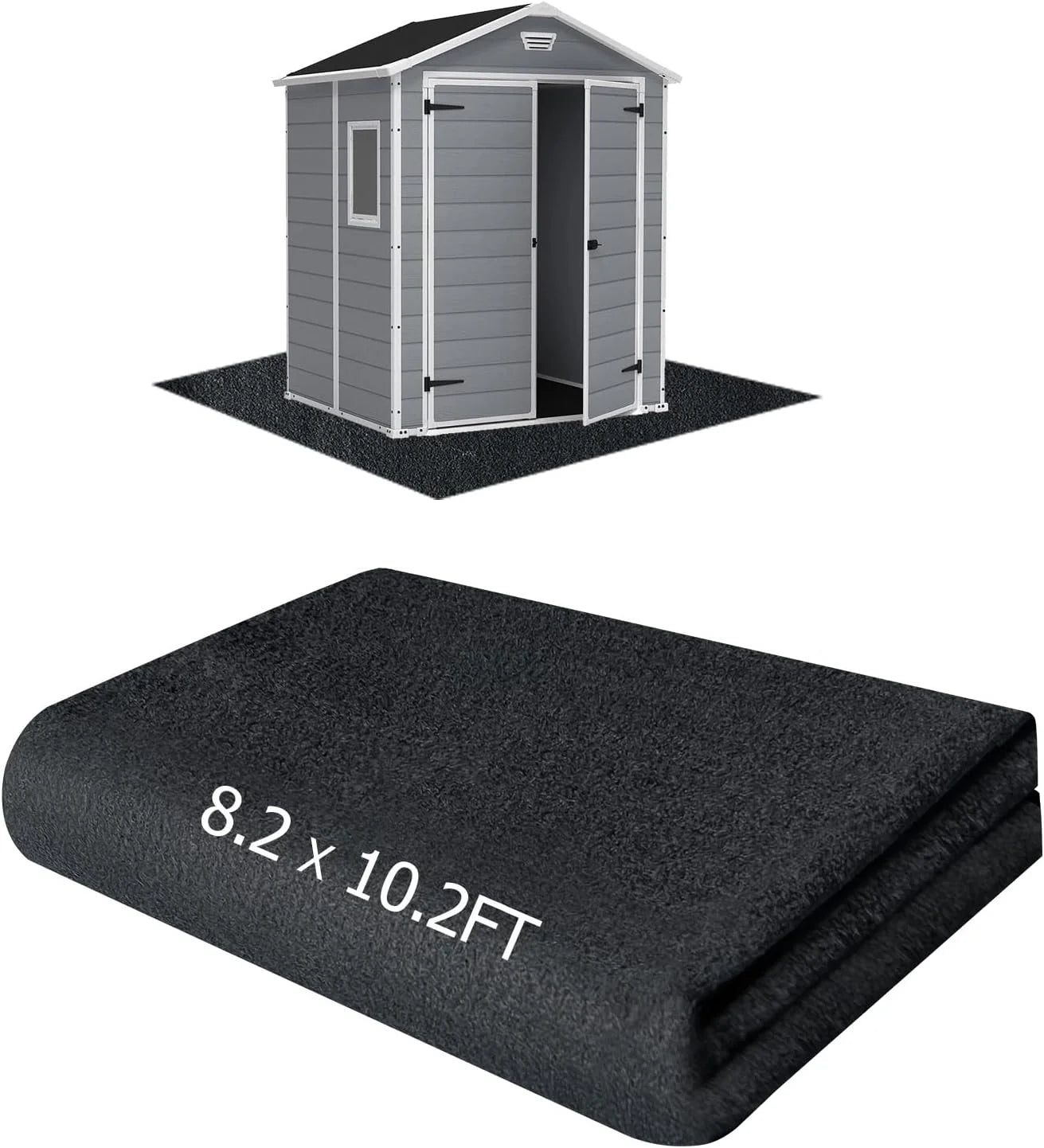 New Arrivals 6x4FT Outdoor Storage Shed Floor Mat, Tent Carpet for Camping Furniture - Image 2