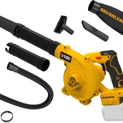 Cordless Leaf Blower for Dewalt 20V Max Battery, Electric Jobsite Air Blower with Brushless Motor
