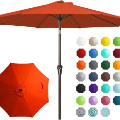 Alternative view of New Arrivals 9FT Outdoor Patio Umbrella, Market Umbrella, Beige