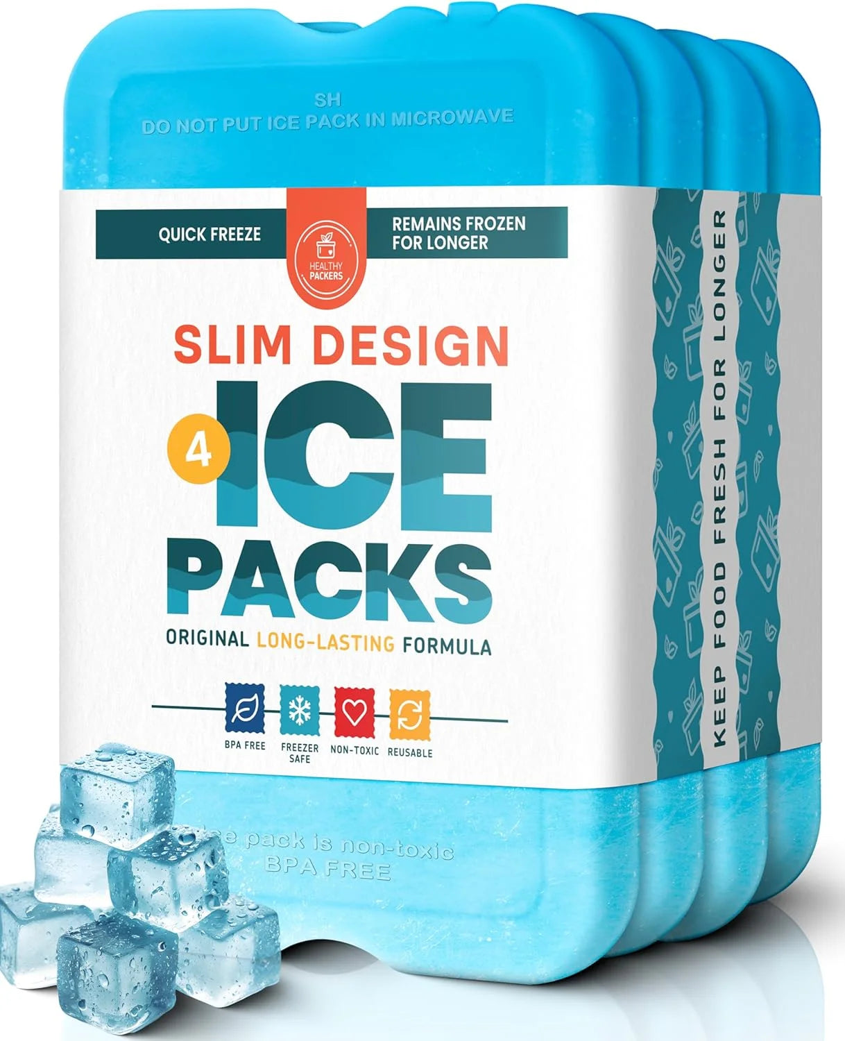 New Arrivals Packers Ice Packs for Lunch Boxes & Coolers " Freezer Packs " Original Cool Pack - Image 4