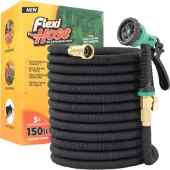 New Arrivals Hose Expandable Garden Hose with 8 Function Nozzle, 100FT, Lightweight Retractable Garden Hose