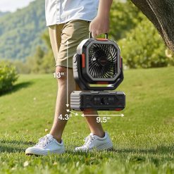 Alternative view of OGERY Portable Fan Rechargeable, 30000mAh Camping Fan for Tent, RV & Outdoor with Up to 322H Runtime bifanuoyard