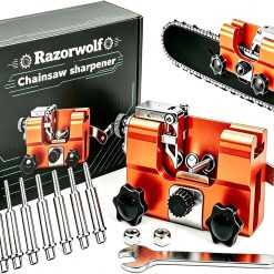 Alternative view of New Arrivals Chainsaw Sharpener, Lightweight Portable Manual Chain Sharpening Tool Includes 7 Grinding Stones