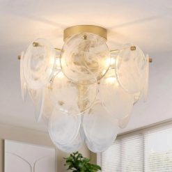 New Arrivals Mount Ceiling Light Chandelier, 4 Light