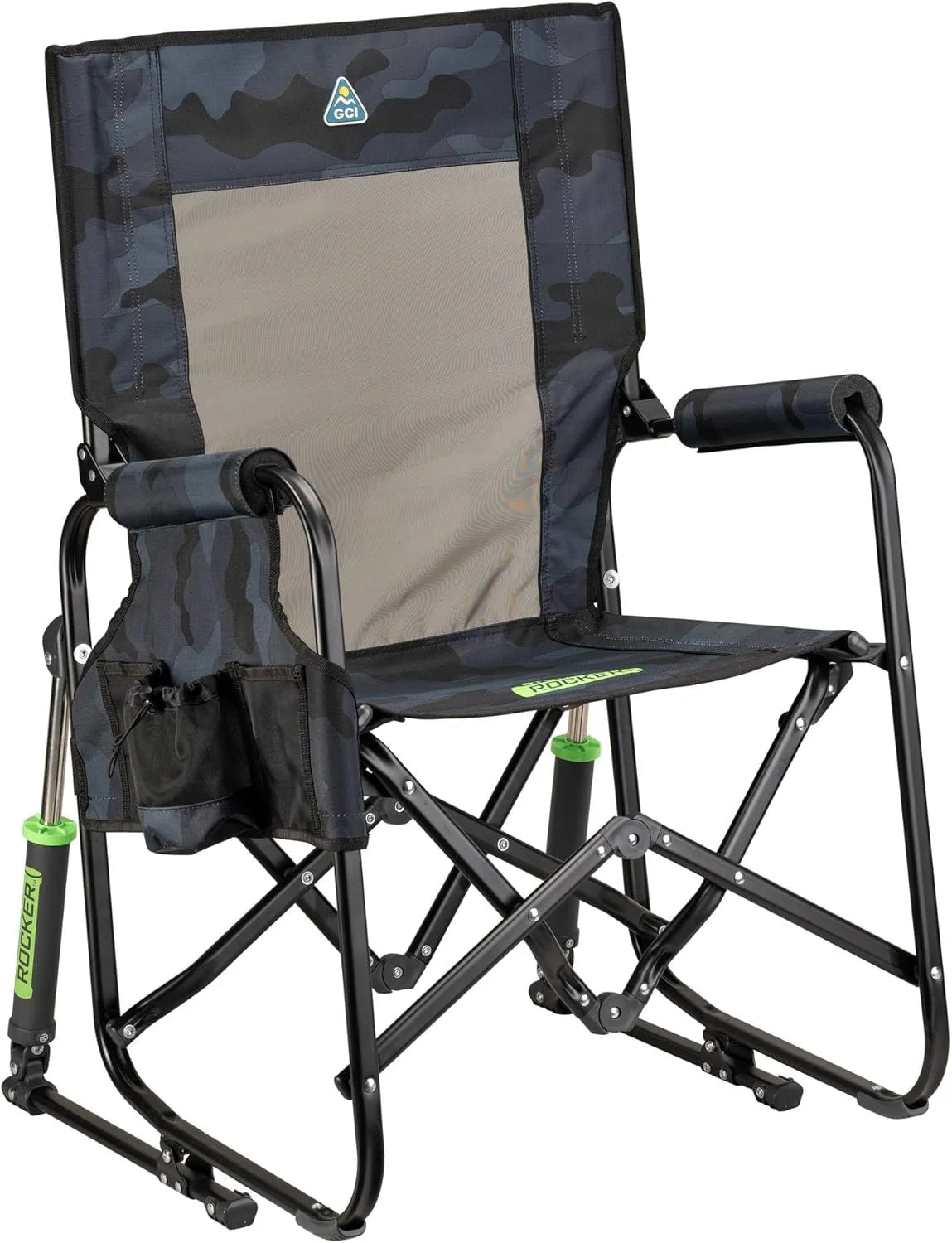 New Arrivals Outdoor Freestyle Rocker Camping Chair " Black - Image 6