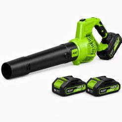 Alternative view of New Arrivals Leaf Blower with 2x21V 4.0Ah Batteries & Fast Charger, Lightweight Electric Leaf Blower