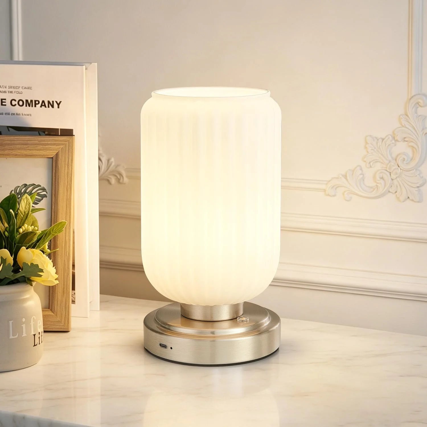 LightRound Cordless Table Lamp, Dimmable, Bulb Included bifanuoyard - Image 5