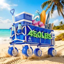 Alternative view of New Arrivals Beach Wagon with Big Balloon Wheels for Sand, 450LB Heavy Duty