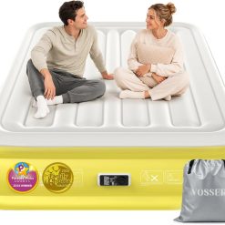 New Arrivals Air Mattress Queen with Built-in Pump, 18 Raised Inflatable Blow Up Mattress, Upgraded Heavy Duty Portable Air