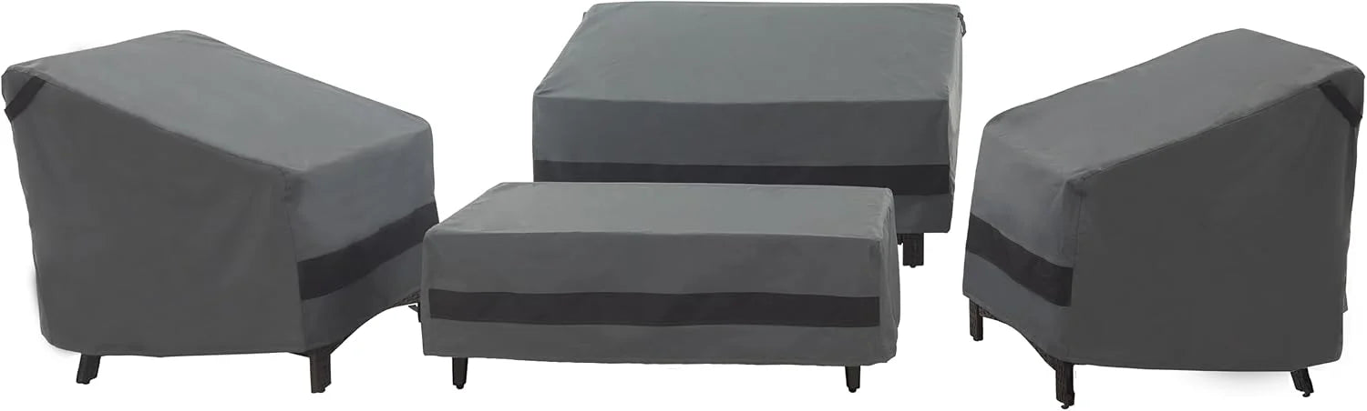 New Arrivals Patio Furniture Cover Set Waterproof 4 Piece Beige Large - Image 4