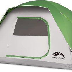 Alternative view of Happy Travel Camping Tent, 4/6 Person Dome Tents for Camping with Rainfly, Waterproof Clip Easy Setup Portable Family bifanuoyard
