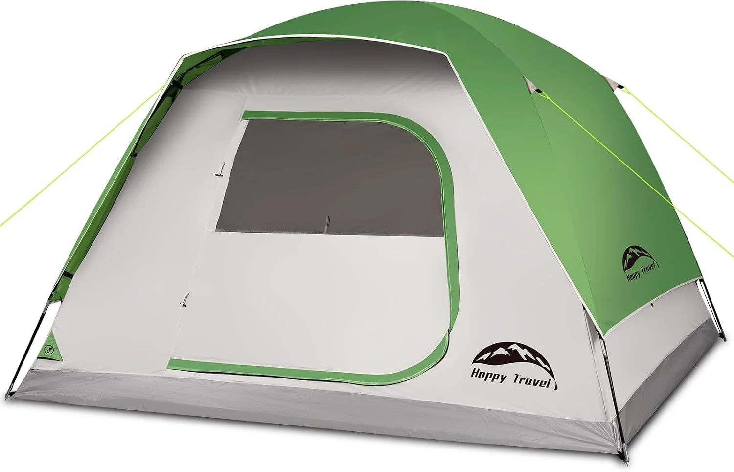 Happy Travel Camping Tent, 4/6 Person Dome Tents for Camping with Rainfly, Waterproof Clip Easy Setup Portable Family bifanuoyard - Image 2
