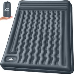 Alternative view of New Arrivals Double Sleeping Pad Camping, Self Inflating 6" Extra-Thick 2 Person Pillow Built-in Foot Pump Waterproof