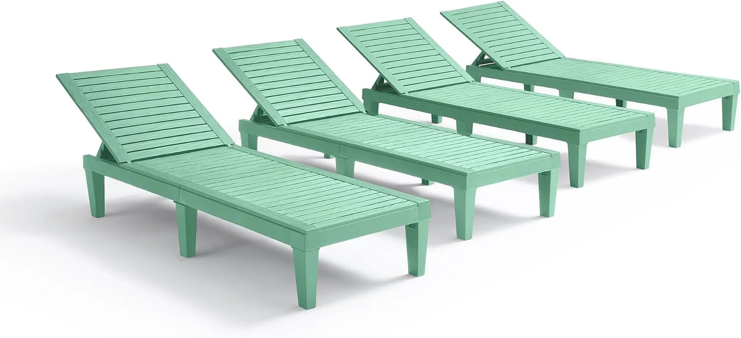Nestl Lounge Chair Outdoor, Tanning Chair, Chaise Lounge Outdoor Set of 2, 5 Adjustable Positions bifanuoyard - Image 12