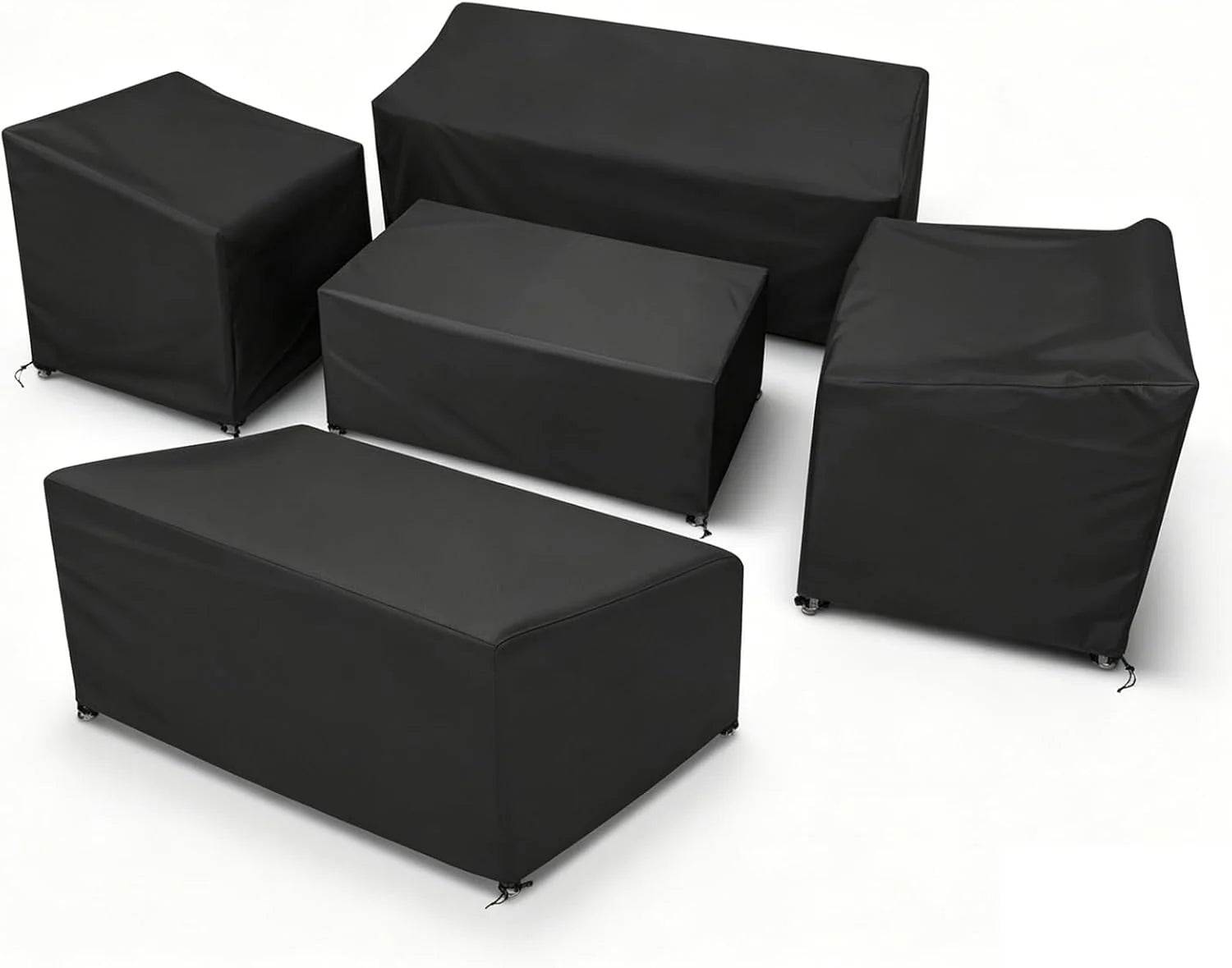 New Arrivals STARTWO Patio Furniture Cover 4 Piece Set, Black, Regular - Image 5
