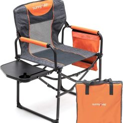 Alternative view of SUNNYFEEL Camping Directors Chair, Heavy Duty, Oversized Portable Folding Chair with Side Table bifanuoyard