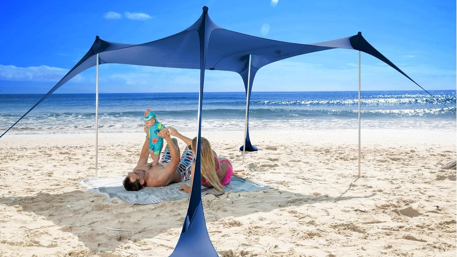 New Arrivals Ninja Beach Tent Sun Shelter UPF50+, Easy Pop Up Beach Canopy - Image 8