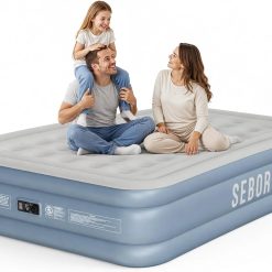 Alternative view of New Arrivals Air Mattress Queen with Built-in Pump 18, Comfortable Self-Inflating Blow up Mattress with High-Speed Pump